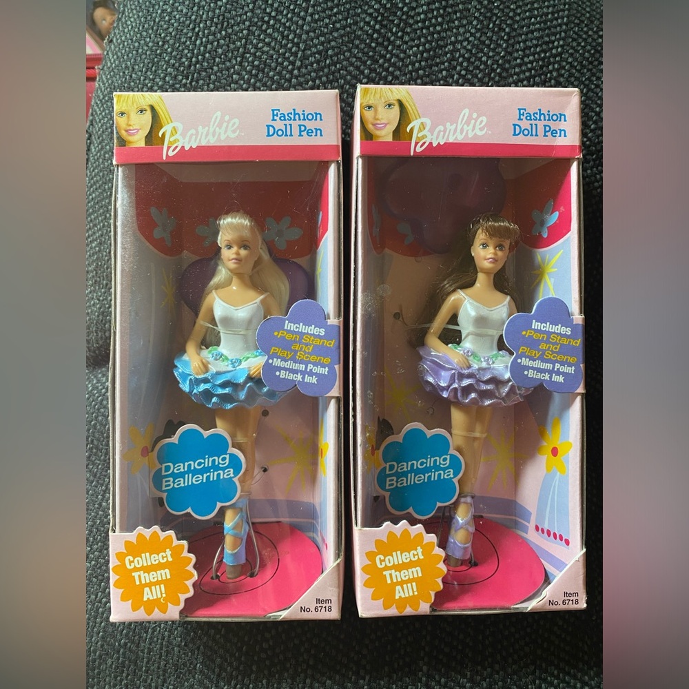 Vintage Barbie Fashion Doll Ballerina pens RoseArt